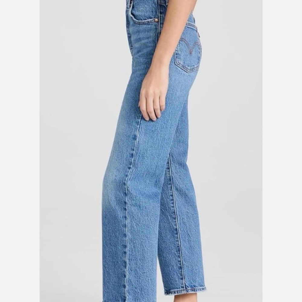 Levi's Women's Classic Blue Cropped Jeans - Picture 3 of 7